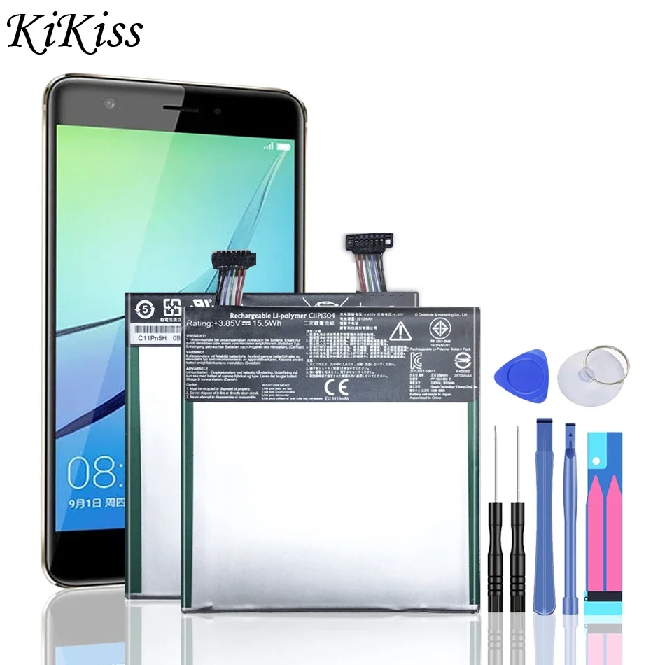 

Высококачественный аккумулятор C11P1304 для планшета Asus MEMO PAD HD 7 ME173X HD7 ME173 K00B + инструменты, 3950 мАч