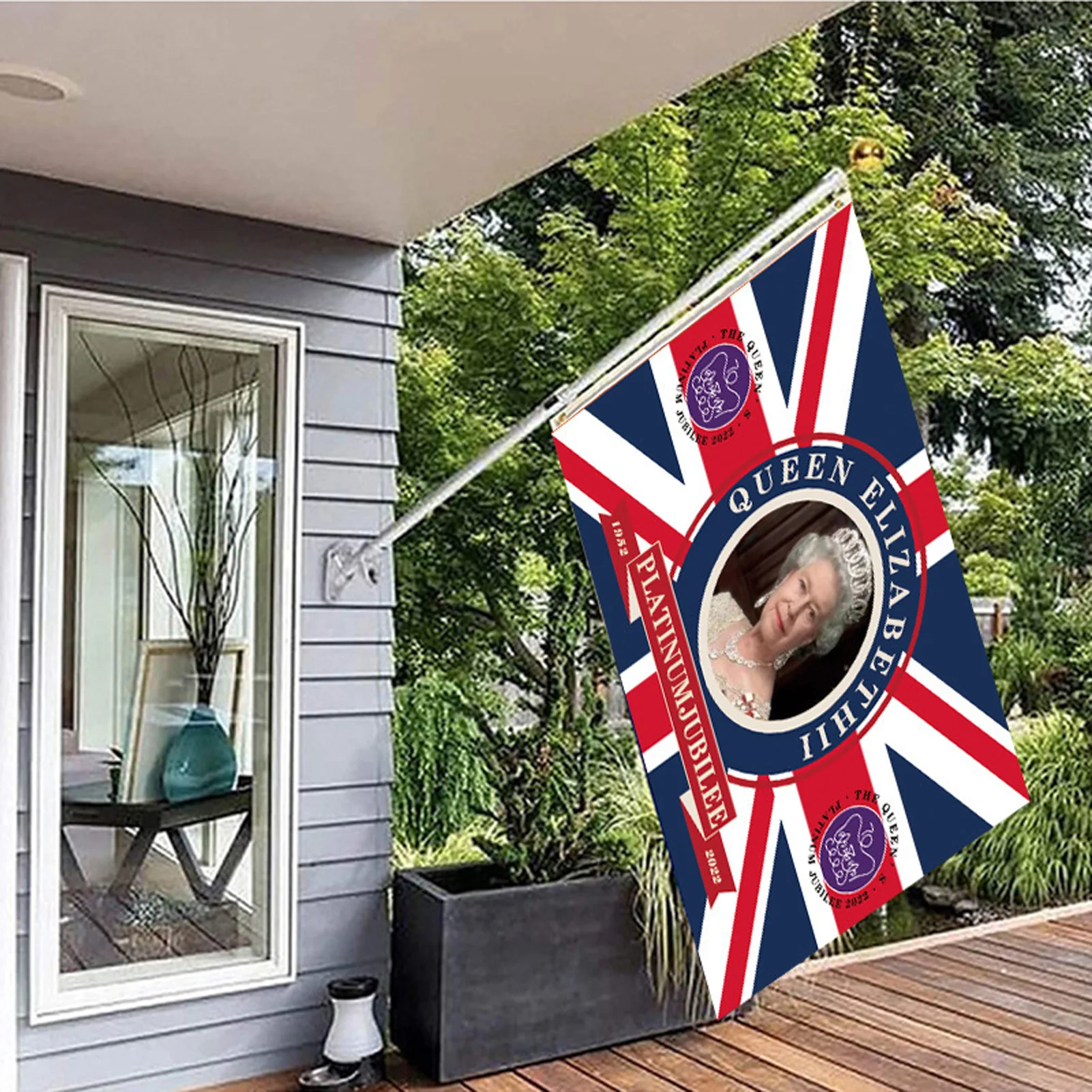 Jubilee Decorations 2022 Queens Platinums Jubilee Union Jack Flags Her Majesty The Queen Flags United Kingdom Decorations 70th