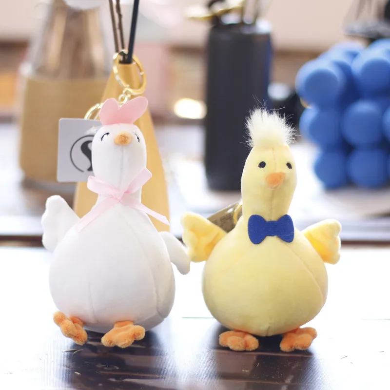 

Новинка, милая подвеска «Гусь», плюшевая игрушка, Интернет-красный брелок для ключей, брелок для ключей, машинка для захвата, коробка для кукол, украшения для сумок