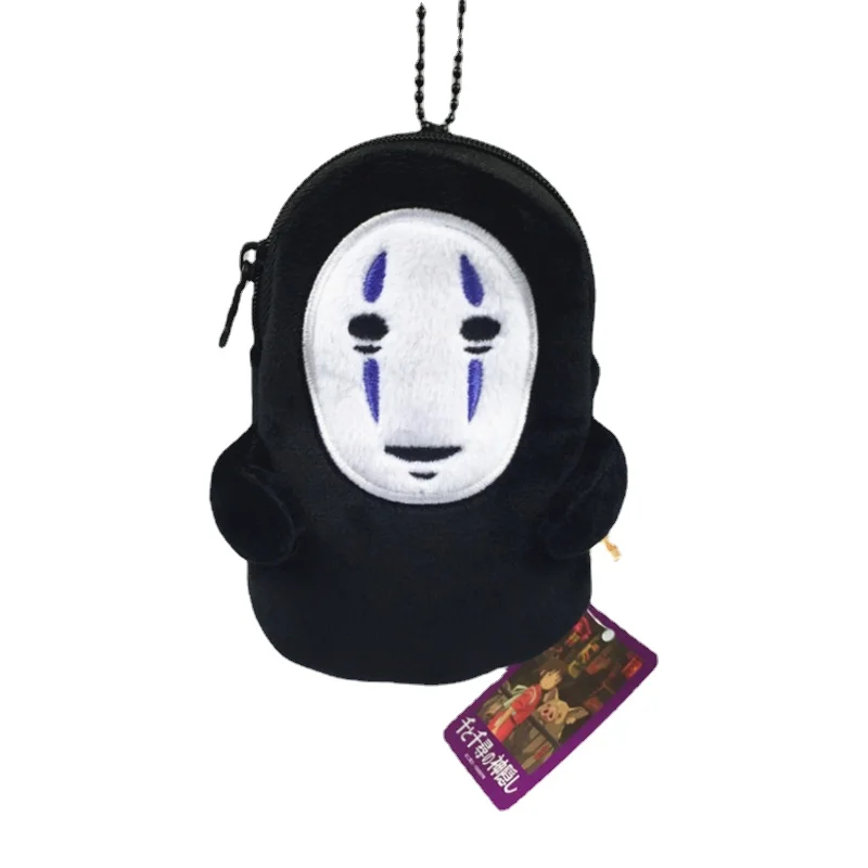 

5pcs Anime Cosplay No Face Man Coin Purse Wallet Plush Coin Purse Toy COS Props Lovers Christmas Halloween Gift