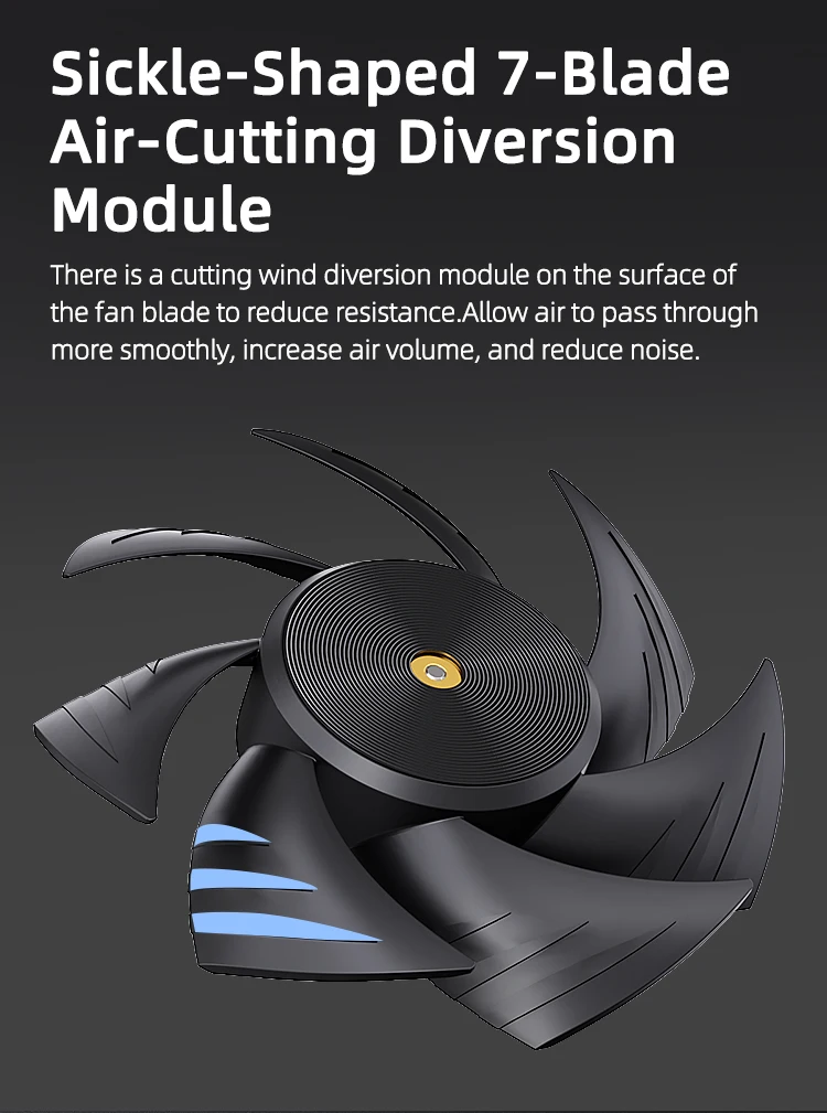 T20 120mm 4Pin PWM Silent Fan, High-Performance 2500RPM Low Noise Cooling Fans f