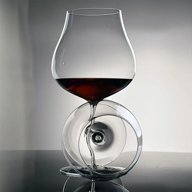 Glass Cup 2/1Pcs 940/710ml Crystal Red Wine Glass Crystal Goblet Burgundy Bordeaux Wine Glass Cups Long Stem Tasting Cup Wedding Drinkware