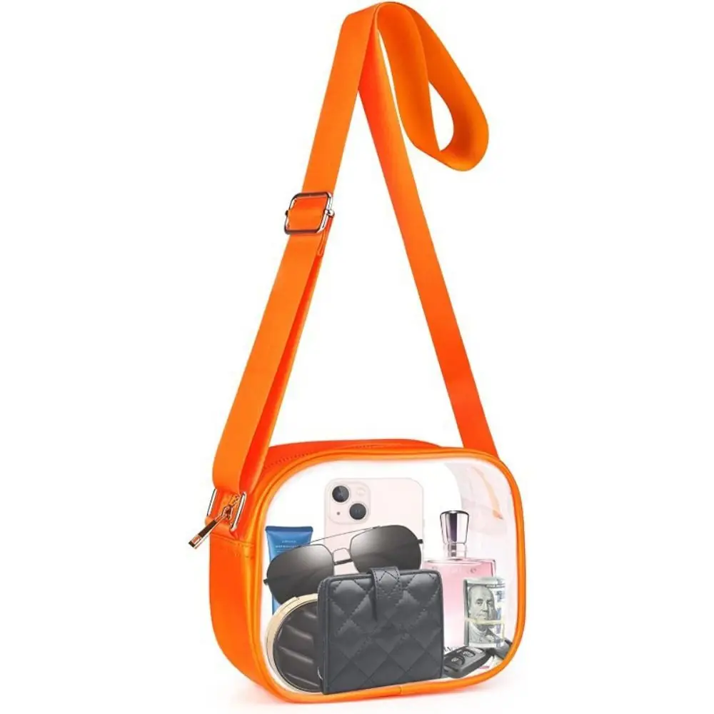 Fashion PVC Transparent Women Shoulder Bags Casual Ladies Crossbody Bags for Women Phone Purse