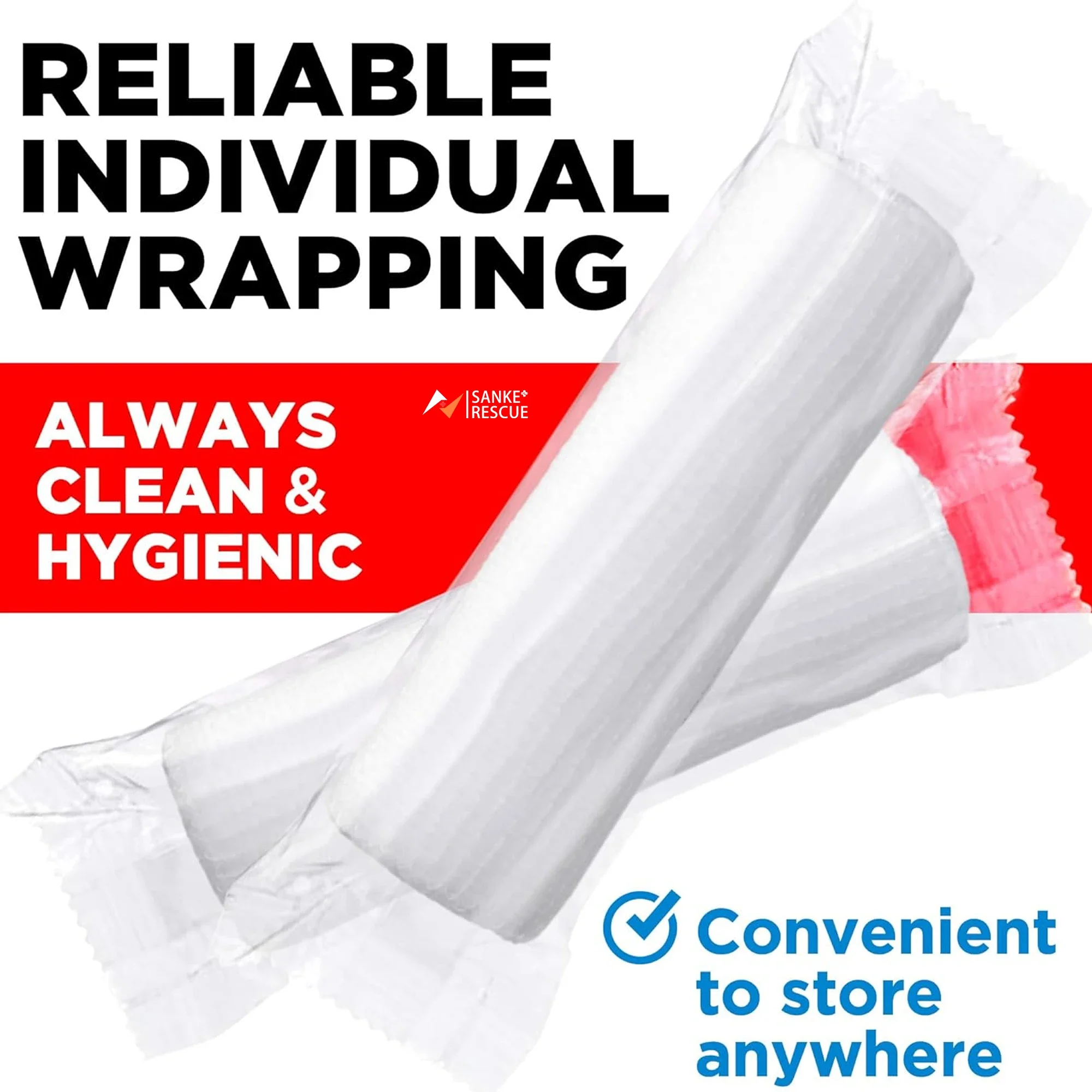 Premium Gauze Rolls 12-24 Pack 3-4" x 4.9yd Breathable Rolled Gauze Wrapped Bonus Tape First Aid Conforming Wrap Wounds first aid kit wound bandage medical wound dressing