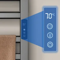 ราวแขวนผ้าเช็ดตัวไฟฟ้าในห้องน้ำ 100 วัตต์ พร้อมระบบควบคุมอุณหภูมิและเวลา  ราวแขวนผ้าเช็ดตัวไฟฟ้ากันน้ำ 3