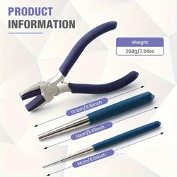 Multifunctional Jewelry Making Pliers Set - Ideal for Crafting Earrings and Necklaces (3Pcs)