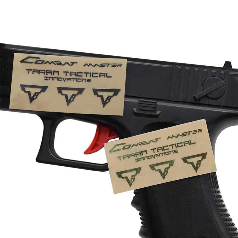 1 pz pistola giocattolo modifica decorativa accessori TTI G34 etichetta adesiva tattica in metallo adesivi autoadesivi fai da te - immagine 2