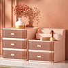 Luxury Makeup Organizer Cosmetic Storage Box Drawer Type Lipstick Skincare Makeup Brush Holder Desktop Make Up Container 2