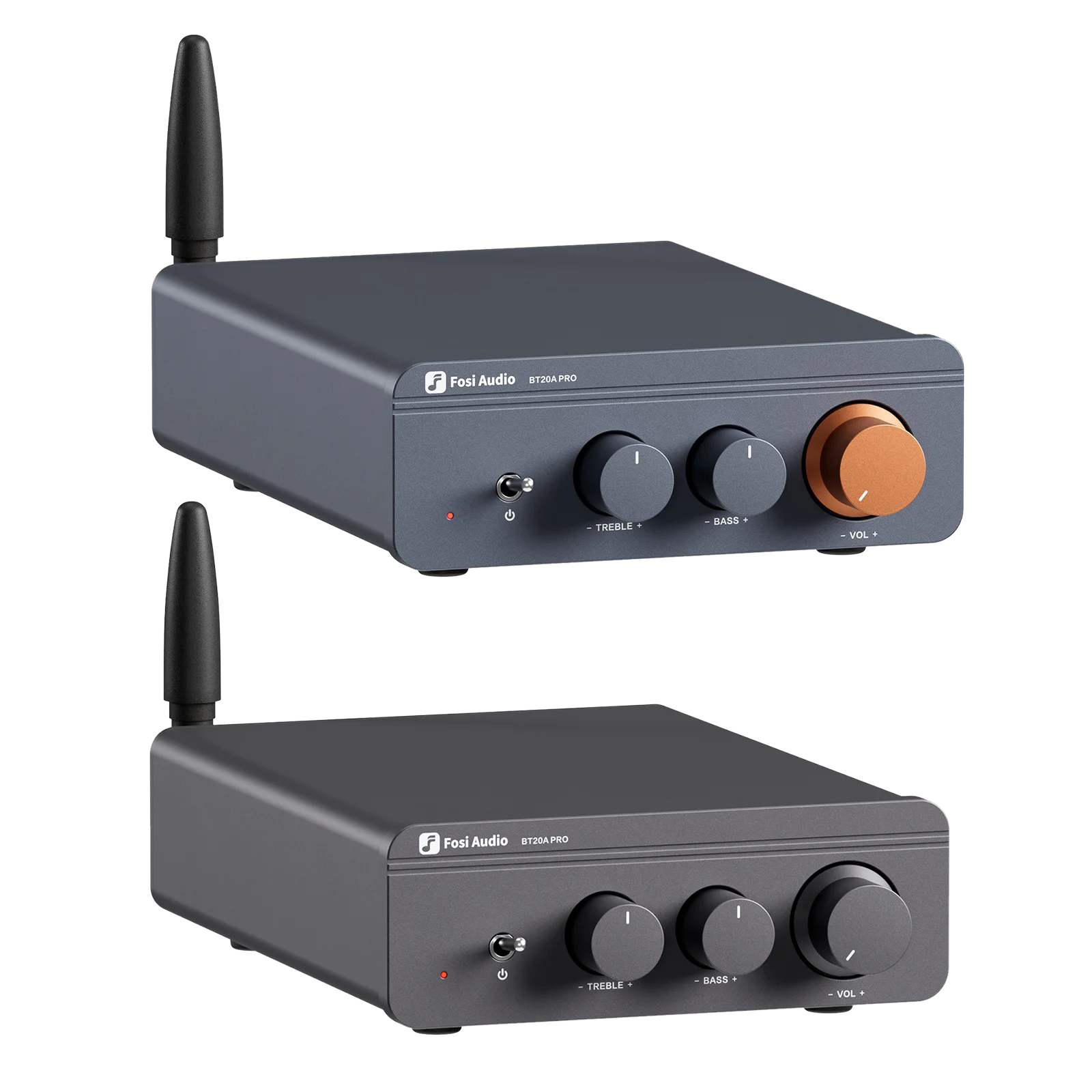 

BT20A Pro Stereo Bluetooth 2Channel Amplifier Upgraded Integrated Amp for Speakers with Bass Treble Control
