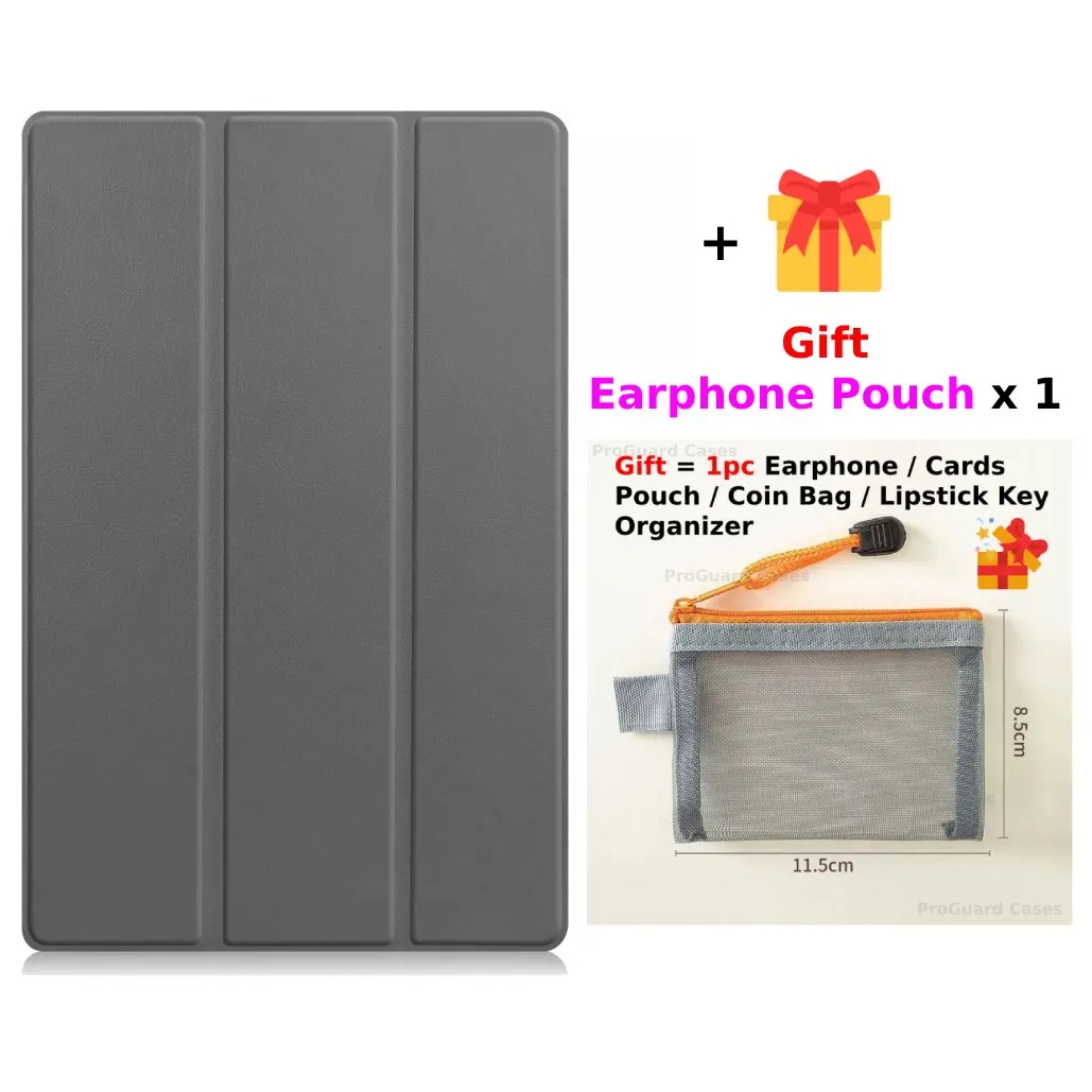 Tri-fold Stand Magnetic Wake/Sleep PU Leather Tablet Cover, 11''
