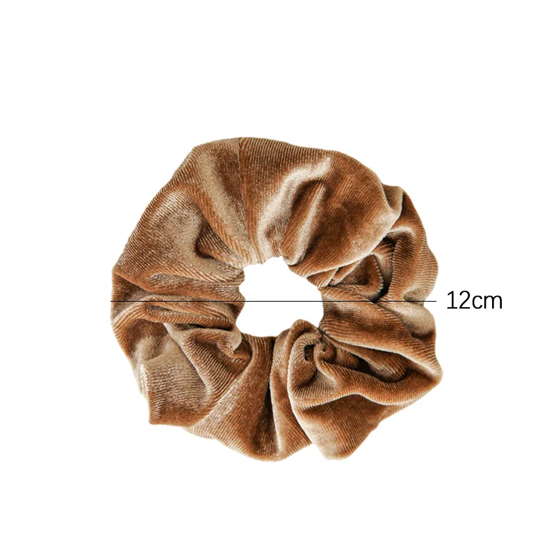 Vintage Velvet Solid Color Hair Scrunchies - Elegant Hair Accessories