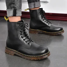 Winter Leather Men Ankle Boots Outdoor Casual Shoes Lightweight Designer Mens Warm Work Boots Classic Handmade Boots