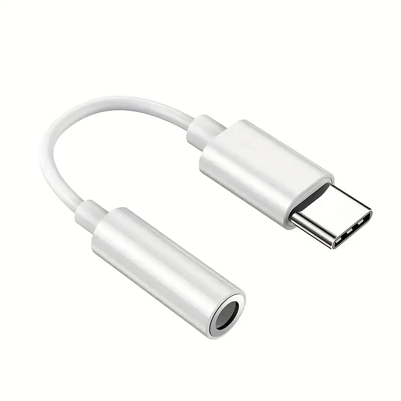 USB 유형 C - 3.5mm 오디오 어댑터, USB C - Aux 오디오 동글 케이블 코드, USB 유형 C - P용 3.5mm 여성용 헤드폰 잭 어댑터