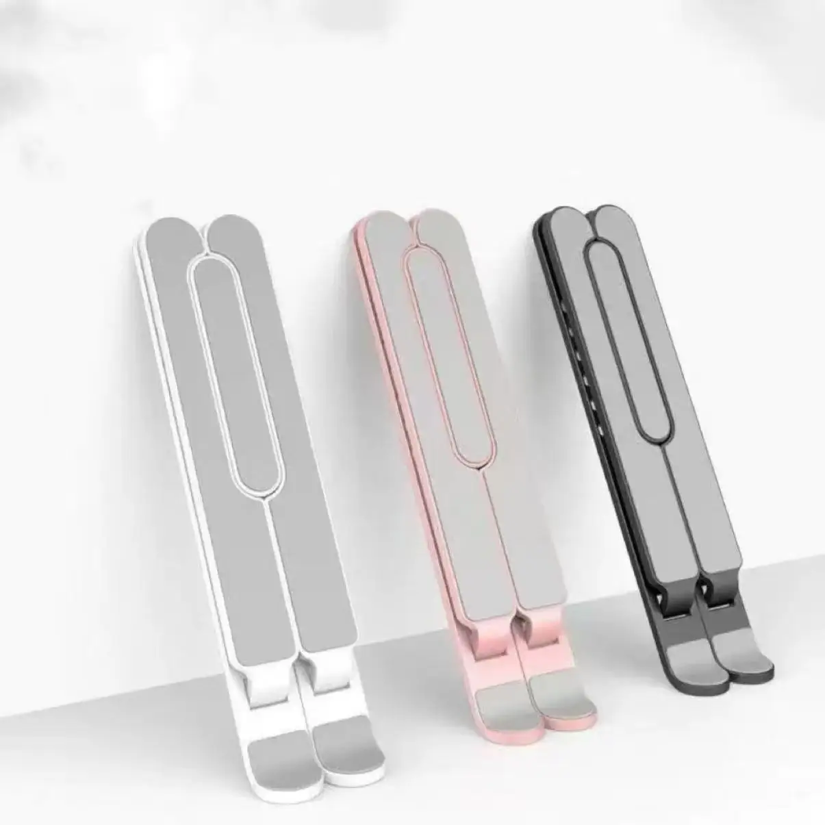 접이식 노트북 스탠드 조정 가능한 휴대용 노트북 브래킷 지원 베이스 Macbook 노트북 PC 액세서리 용 알루미늄 합금 홀더