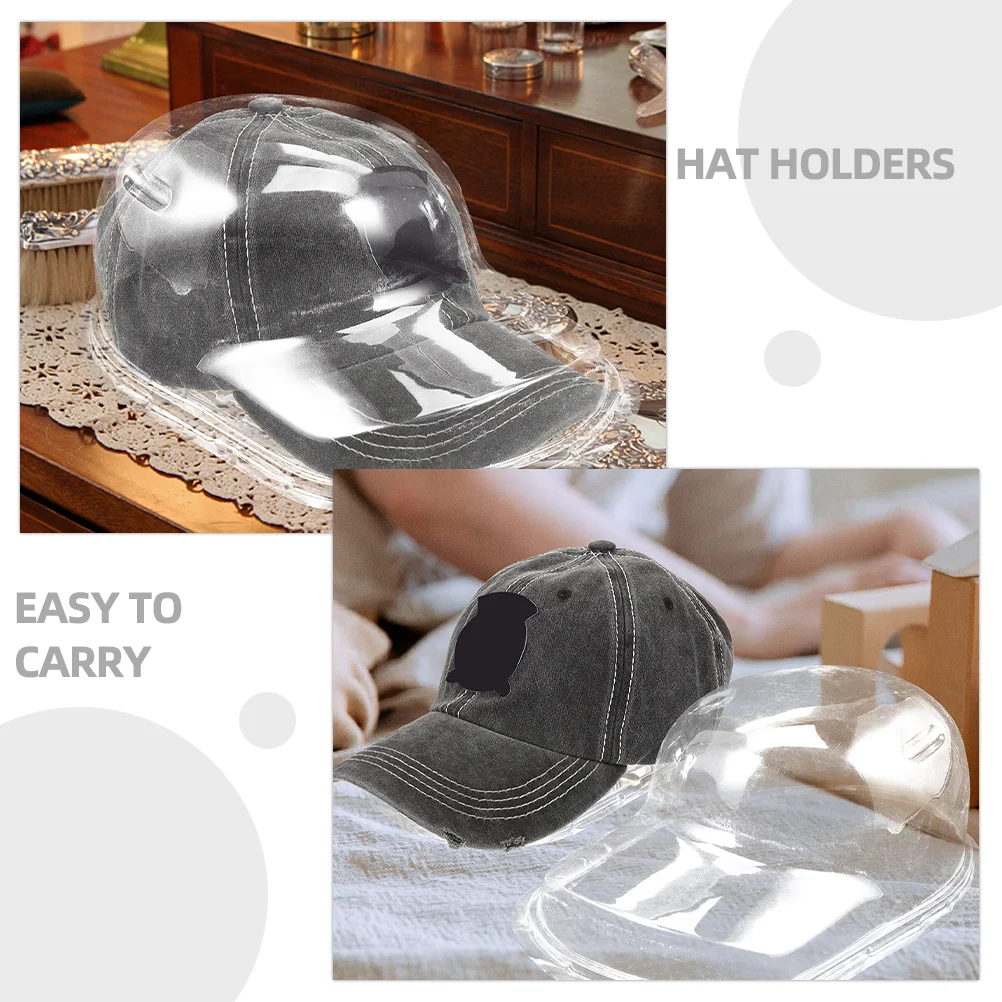 2 Pcs Baseball Cap Display Stand For Hat Support Monitor Plastic Holder Rack Holders Tool