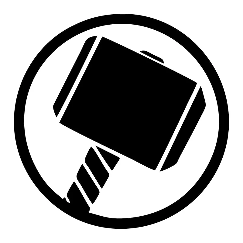 Cool Hammer Car Sticker Vinile Fuel Tank Cap Decalcomanie Per Camion Window Auto Door Laptop Sala Da Pranzo Wall Art Decor,15Cm * 15Cm