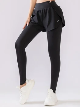 Yoga pants women's high-waisted hip lift autumn and winter vacation two pieces of fitness running training sports set profession 1