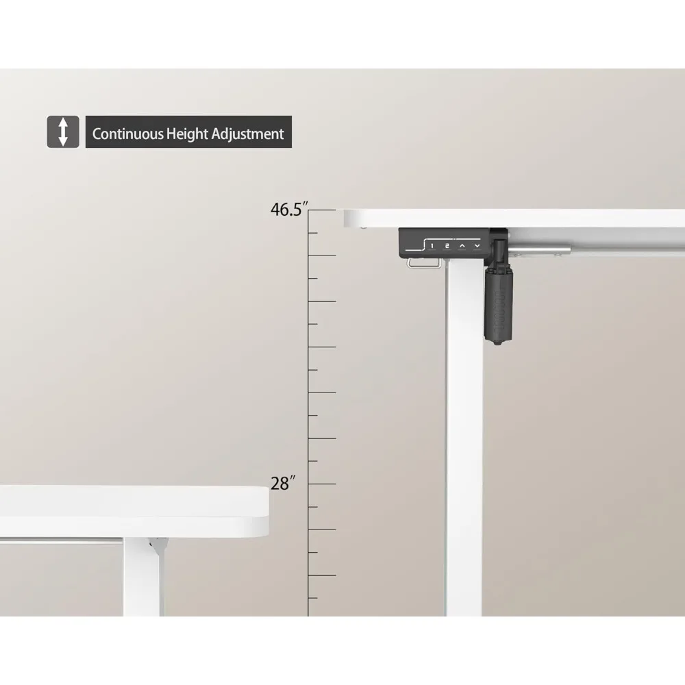 Electric Standing Desk Adjustable Height, Stand up Home Office Desk, 40x24 Inche, Computer Desks 5