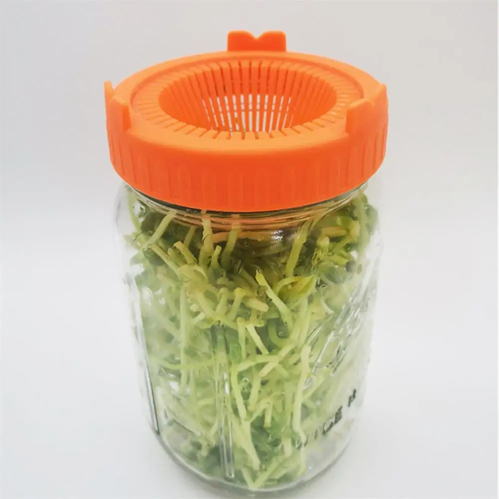 Sprouting Lid Kit Growing Bean Indoor 86mm Wide Mouth Jar Screen Sprouting Strainer for Mason Jar Household Supplies kitchen supplies