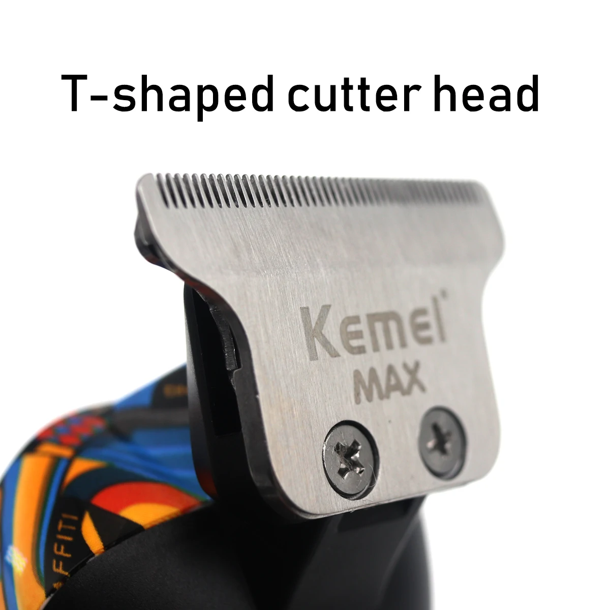 Hair Clipper Hair Trimmer Professional Hair Trimmer Machine KM-MAX5090 USB Charging Powerful Induction Motor T-Shaped Cutting Head Long-lasting Battery