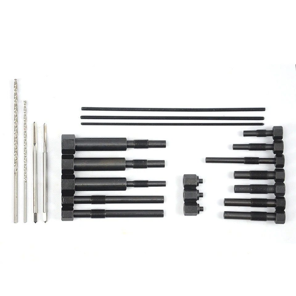 Set Di Riparazione Per Candelette – Estrattori M8x1,0 / M10x1,0 / M10x1,25, Con 7 Guide E Adattatori