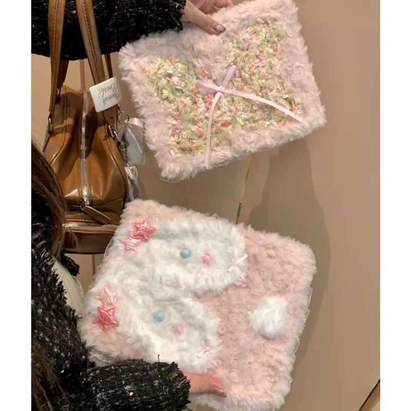 Cute Rabbit Plush Handmade Tablet Case