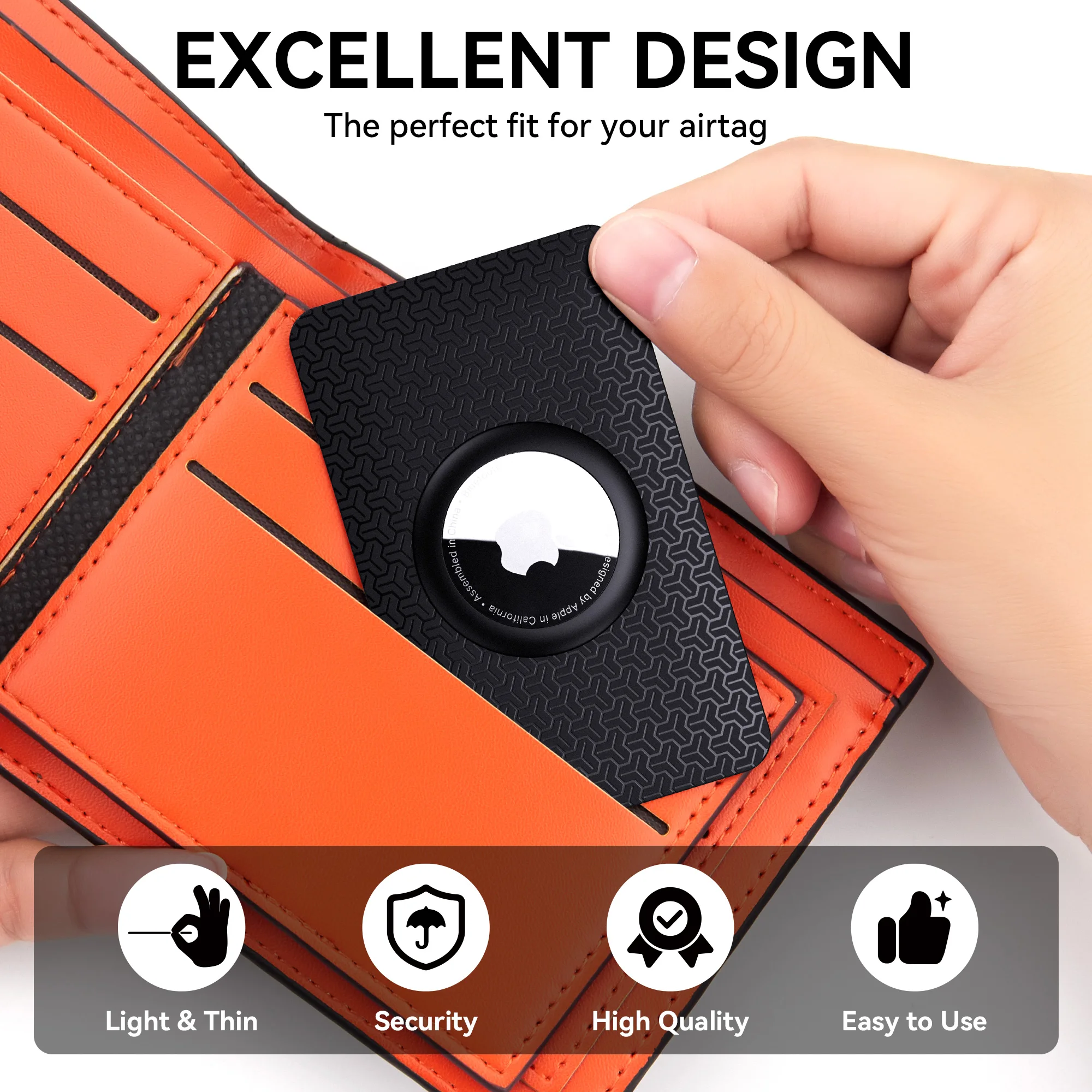 For Apple Airtags Case Wallet Protective For Airtag Card Tracker