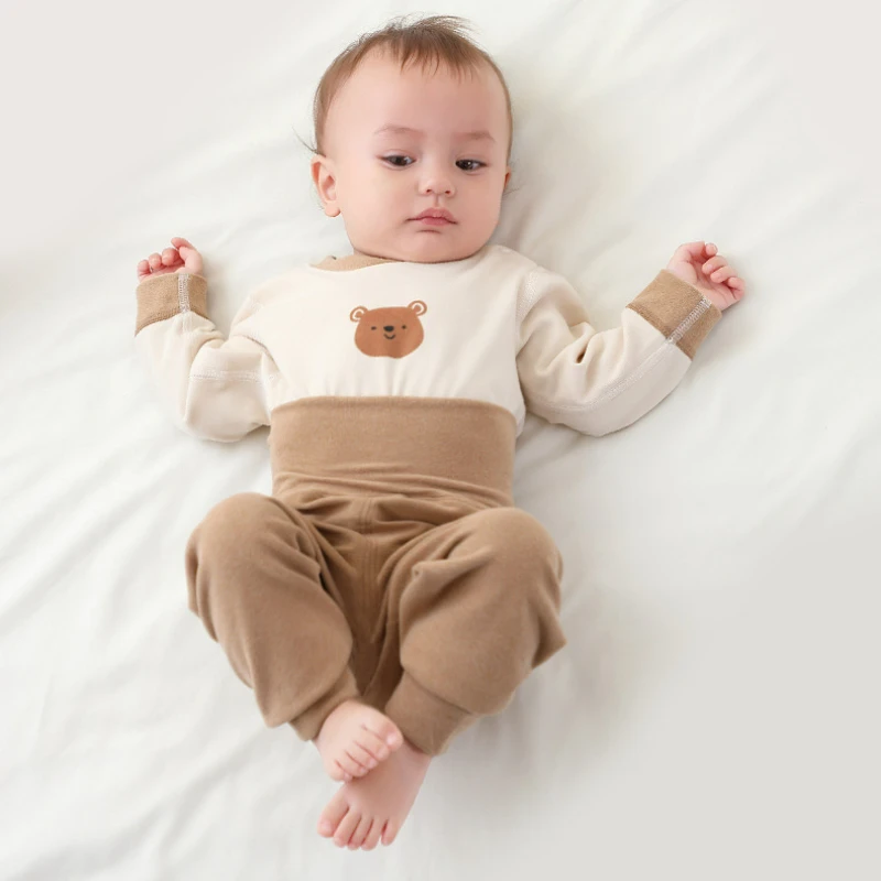 Children's Thermal Underwear Baby Kids Toddler Seamless Long Sleeve Warm Winter Clothes for Girls Boys Pijama Homewear