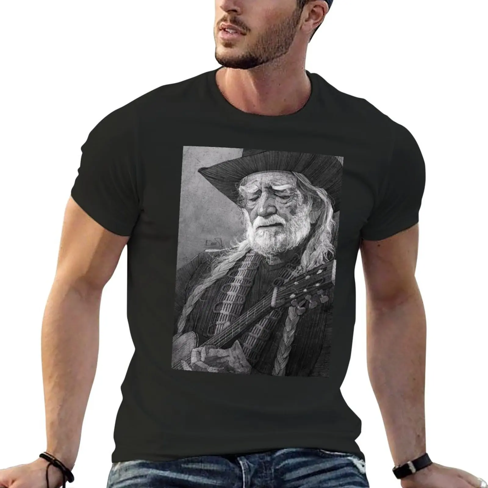 

Willie mar4 Nelson illustration for the Wash T-Shirt quick-drying t-shirt sublime t shirt Short sleeve tee men t shirt