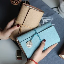 Carnet de notes personnalisé à feuilles mobiles, Style rétro, créatif, compte à main pour étudiant, agenda hebdomadaire, carnet de notes de voyage 