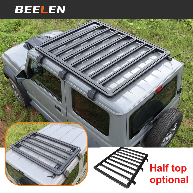 Per Suzuki Jimny Jb64 Sierra Jb74W 2019 2023 Portapacchi Car Top Bagagli Cross Bar Rail Box Basket Lega Di Alluminio Di Alta Qualità