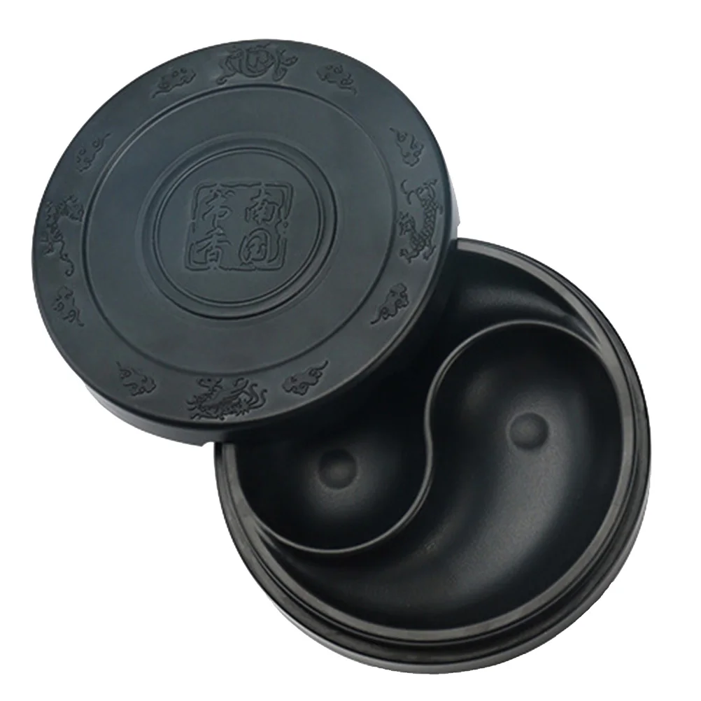 Ink Stone Calligraphy Inkstone Japanese Chinese Black Grinding Sumiyan She The Set Inkwell Duan Incredible Painting Stick