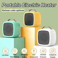 Home Portable Mini Heaters Desktop Mutes Fast Heating Warmer Fan 500W PTC Multifunctional Office Desktop Electric Heater.