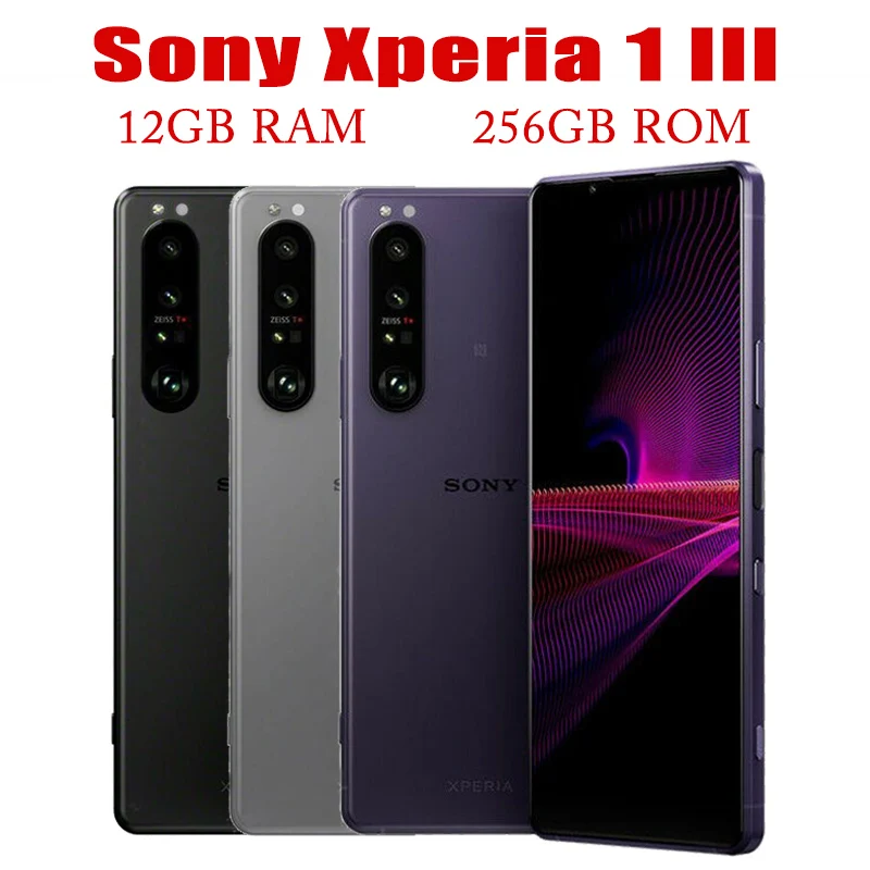 Sony Xperia 1iii 1 iii 5G XQ-BC52 XQ-BC72 Japan 6.5" 12GB+256GB  Dual Sim Snapdragon 888 Octa-Core NFC Original Mobile Phone