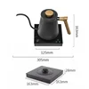 600ml Hand Punch Coffee Kettle Smart Temperature Control Electric Teapot 1000W Rapid Heating Slender Mouth Gooseneck Kettles 6