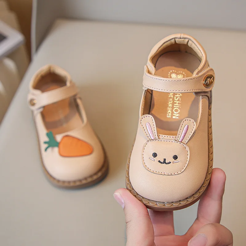 Cartoon Kid Leather Shoe 1-3 Year Old Princess Shoes Infant Walking Shoes Soft Sole Baby Shoe Single Girl Shoe Kid