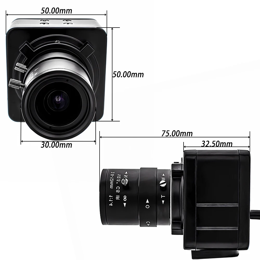 20X Zoom IP Camera 1080P 60FPS 1/2.8" IMX307 CMOS With 5-50mm Varifocal Lens Sup