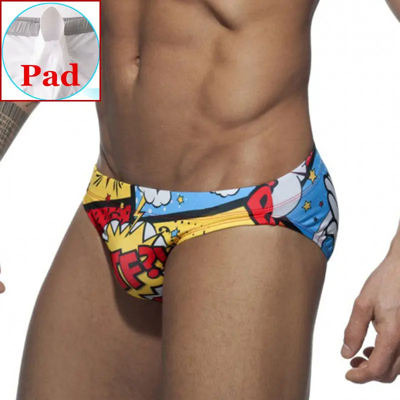 Купить Push Up Mens Swim Briefs Swimming Trunks For Man Bikini Swimwear Sexy Gay Swimsuit Beach Shorts Penis Pouch Bathing Suit Desmiit  Спорт и | Комбинезоны (1005002356624834)