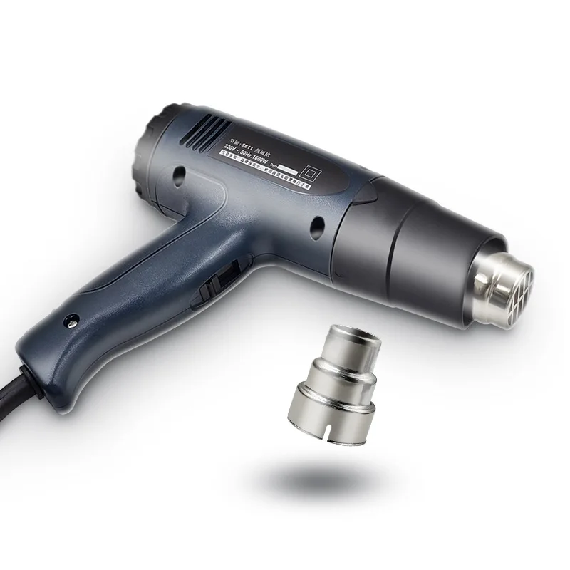 Industrial Grade Hot Air Gun Stepless Temperature Regulation Plastic Air Gun Heat Shrinkable