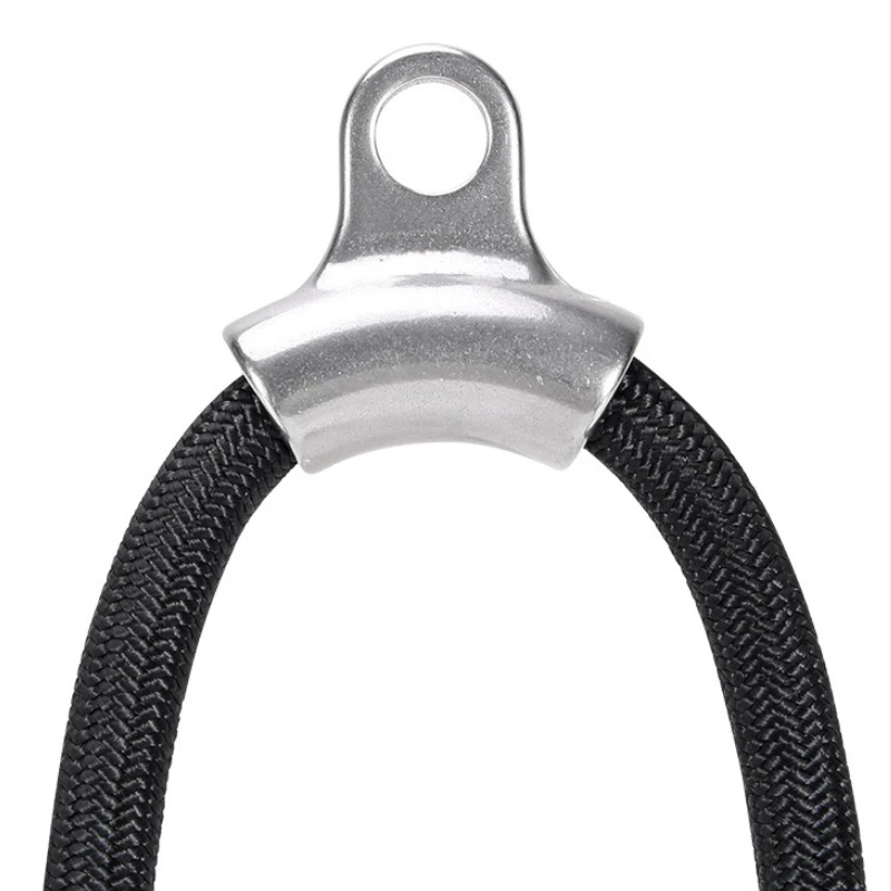 Fitness Pulley System Double Head Rope Pull Down Handle Biceps Triceps Back Training for Home Gym Workout Strength Training