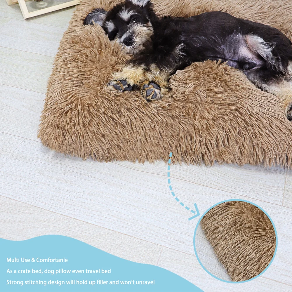 Washable Plush Pet Crate Bed 3