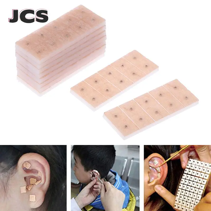 

100Pcs Relaxation Ears Stickers Therapy Needle Patch Auricular Auriculotherapy Vaccaria Ear Massage Care Sticker