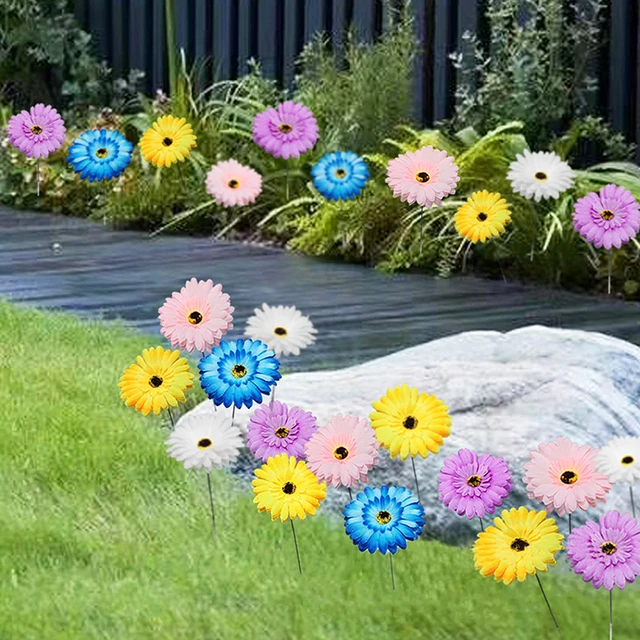 Csomó Barberton Daisy Multichamber Tét Színes Virágcserepek Kerti Udvari Növényi Dekorációk 10Db - Image 4