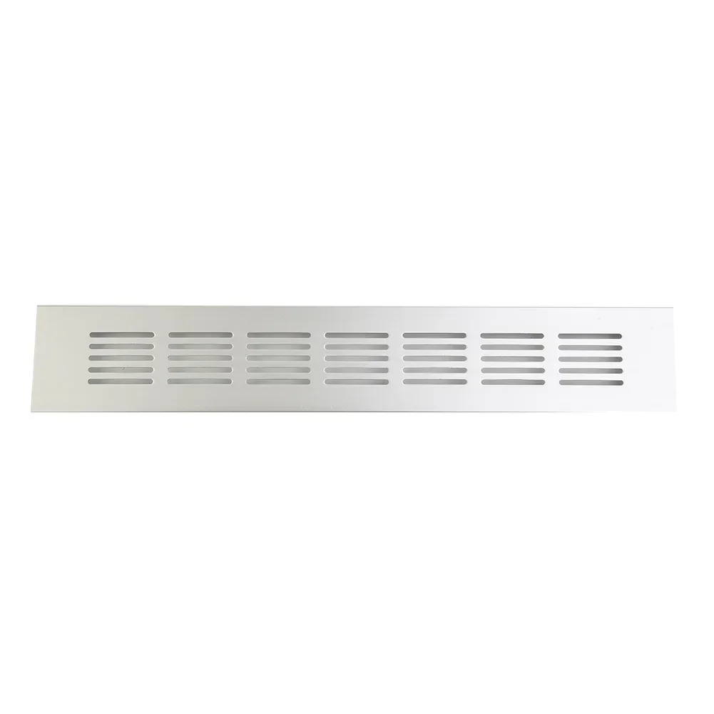 Air Vent Ventilation Grille Grille Cover Multi-size Rectangular Replacement Shoe Cabinets Silver Spare Parts Waterproof