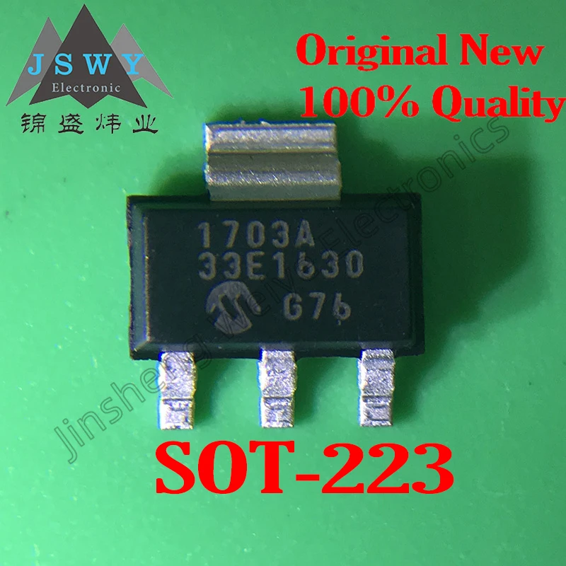 50 Pezzi Di Regolatori Di Tensione MCP1703T-3302E/CB SOT-23 – Componenti Elettronici, Nuovi