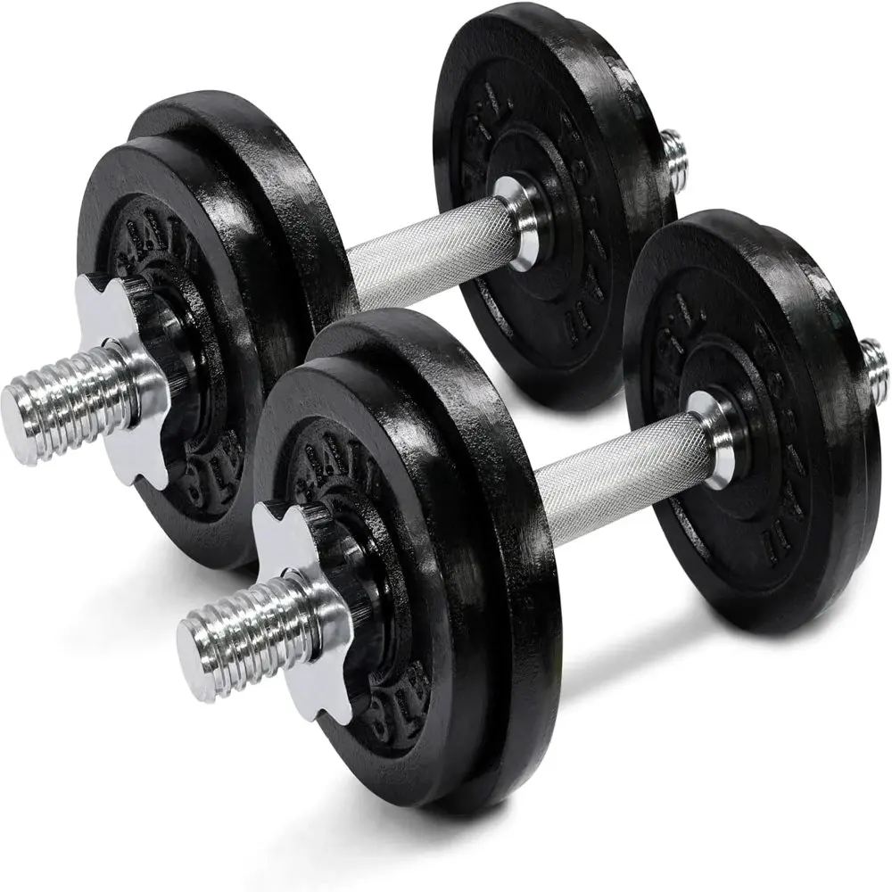 

50 lbs Adjustable Dumbbell Weight Set For Home Gym, Cast Iron Dumbbell, Pair