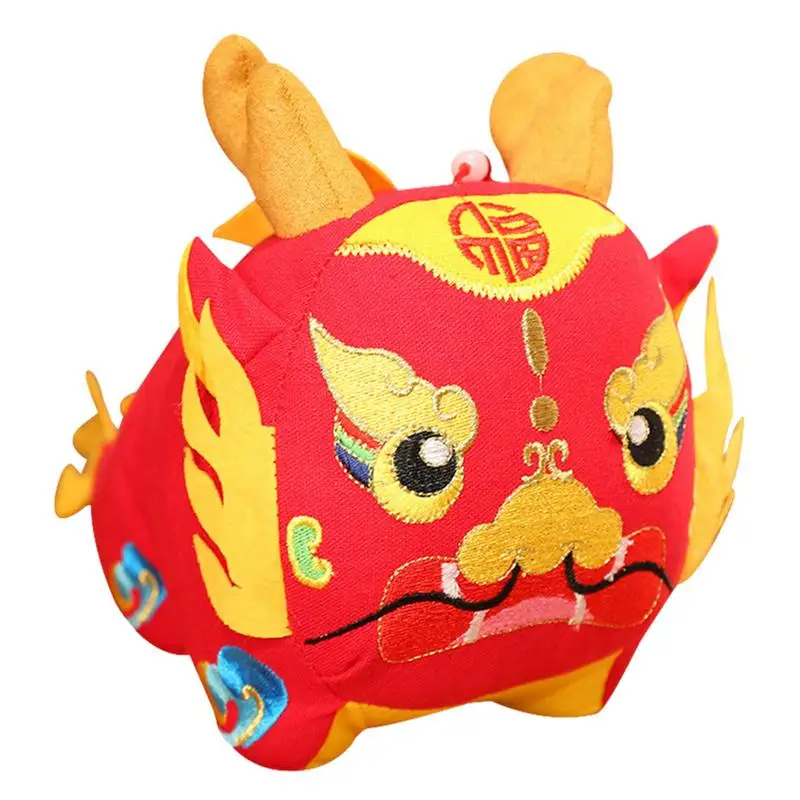 

Chinese Dragon Plush Doll Cartoon Zodiac New Year Doll Mascot Pendant Stuffed Animals Toys 3D Dragon Plush Toy Chinese New Year
