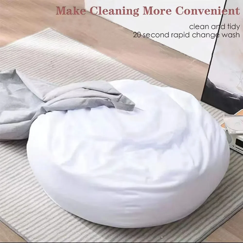 Sofas Cover puff Gigante Chairs Without Filler Linen Cloth Lounger Seat Bean Bag Pouf Puff Couch Tatami Pouf Salon Puff Asiento