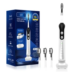 SUBORT Sonic Electric Toothbrush - Rechargeable Whitening & Waterproof Ultrasonic Brush (WHITE)