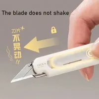 SDI 0444C Art Utility Knife ,30 Degree Anti Shake Precision Cutter 9mm Black Bldes Auto-Lock Design Professional Stationery Supp 4